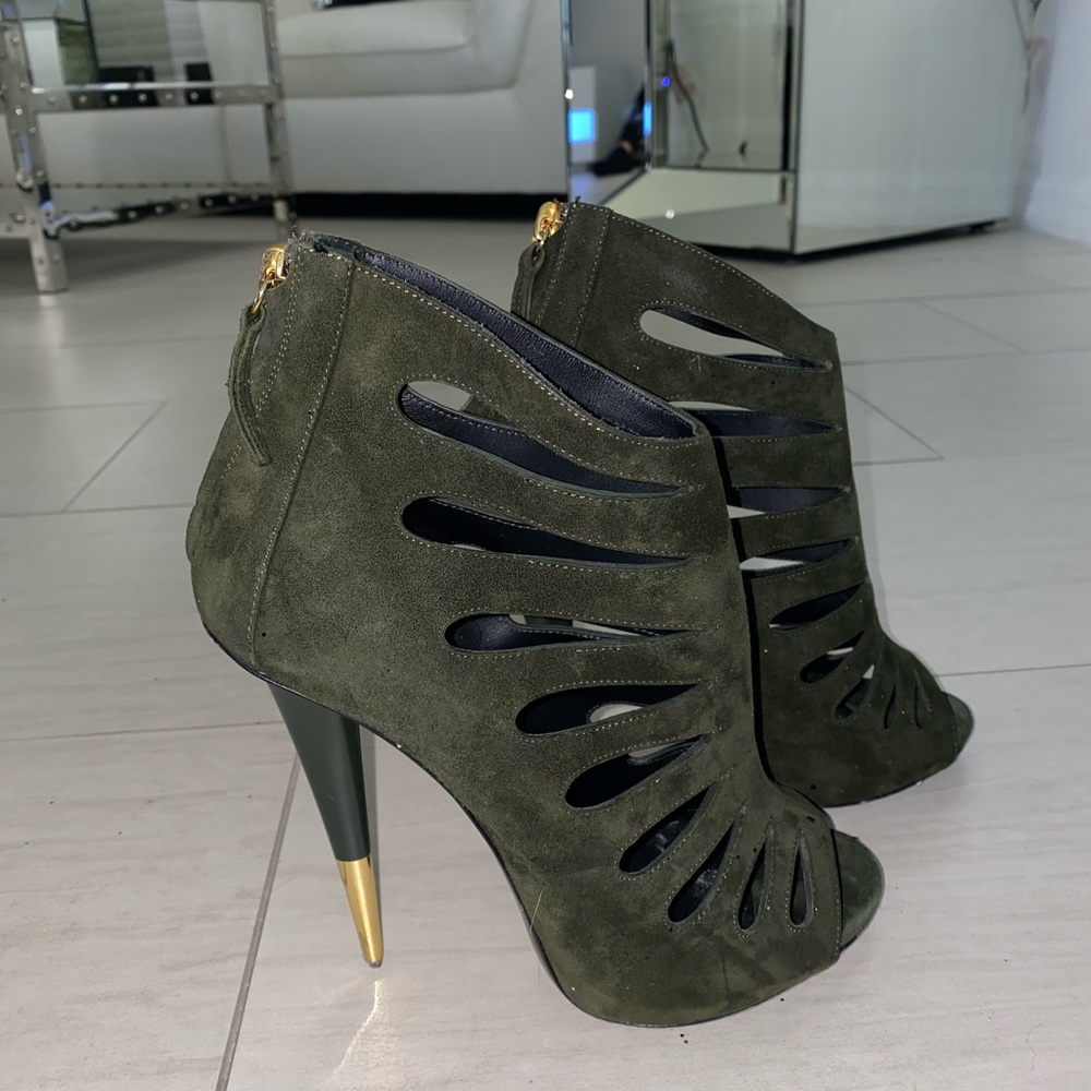 Olive green giuseppe zanotti heels